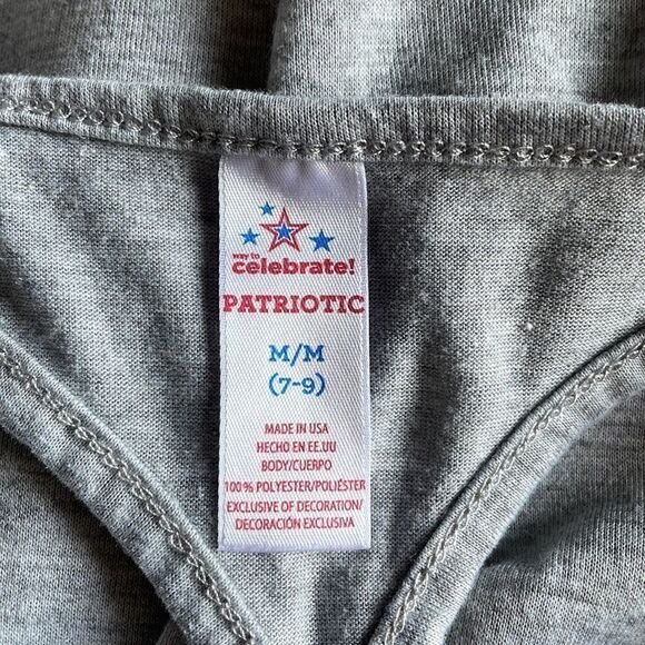 Celebrate Patriotic Juniors Tank Top w/Fringe on the Bottom (Size: Medium) - Picture 12 of 12